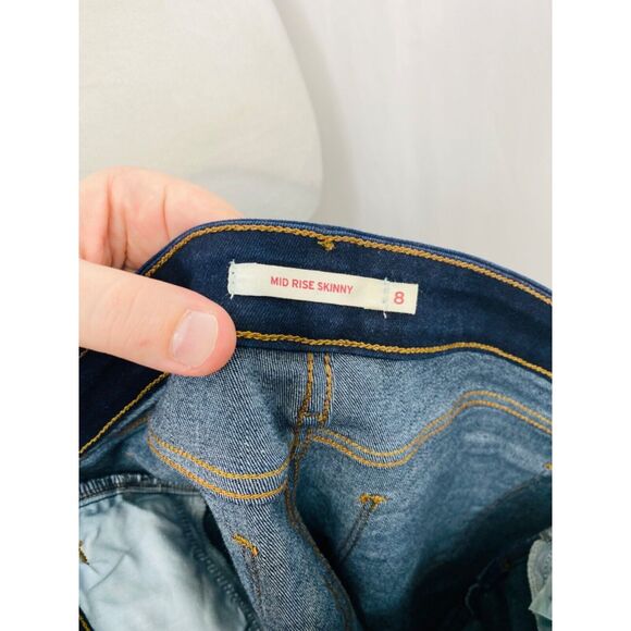 Levi’s Women’s Jean’s Blue Denim Midrise Skinny 5 Pocket Size 8 X 30 - Picture 8 of 12